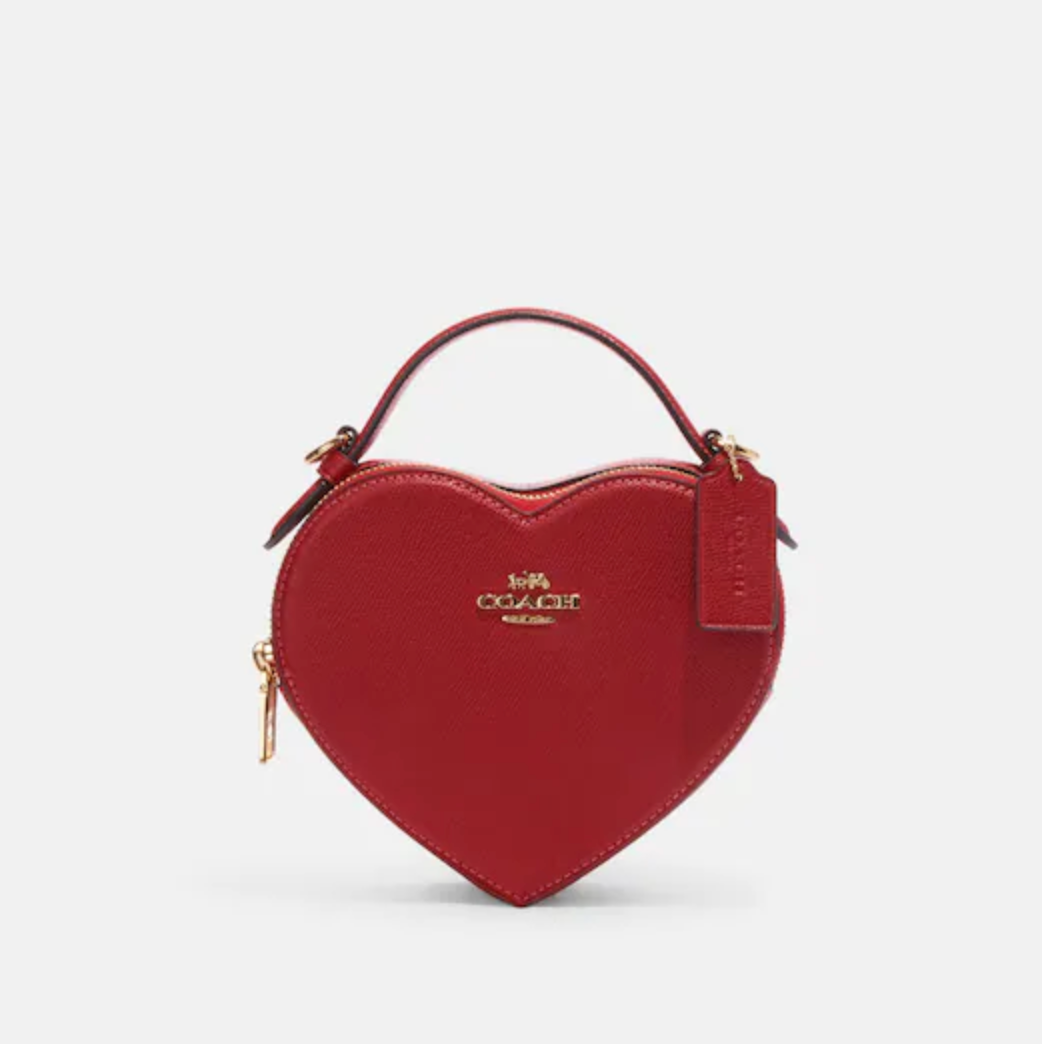 Heart best sale coach bag